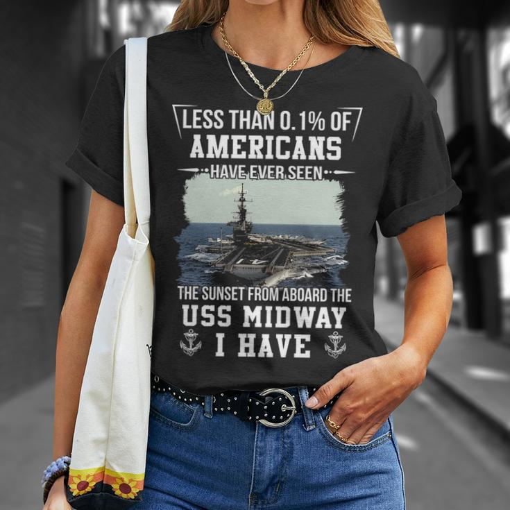 Uss Midway Cv 41 Cva 41 Sunset Unisex T-Shirt Gifts for Her