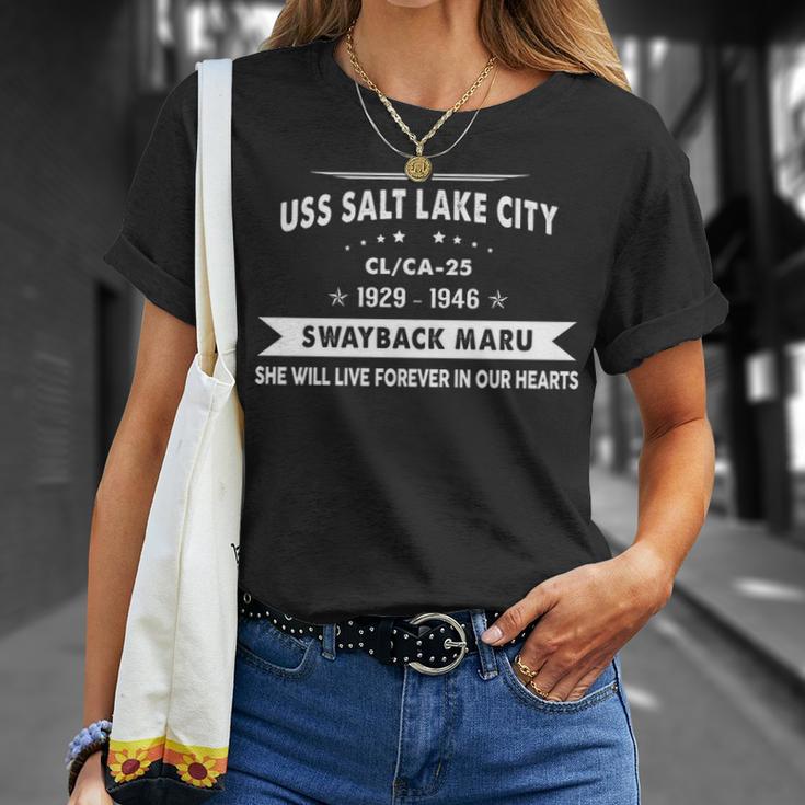 Uss Salt Lake City Ca Unisex T-Shirt Gifts for Her