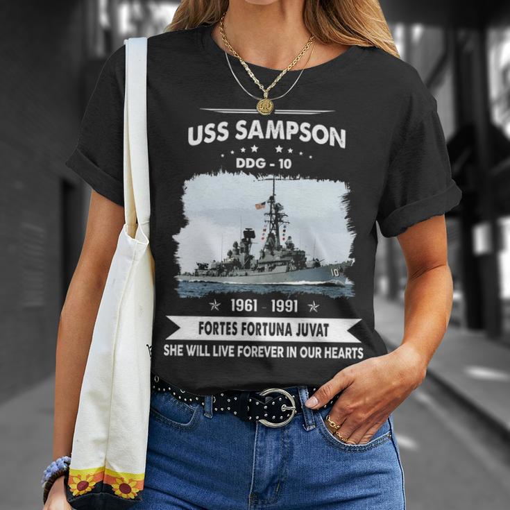 Uss Sampson Ddg V2 Unisex T-Shirt Gifts for Her