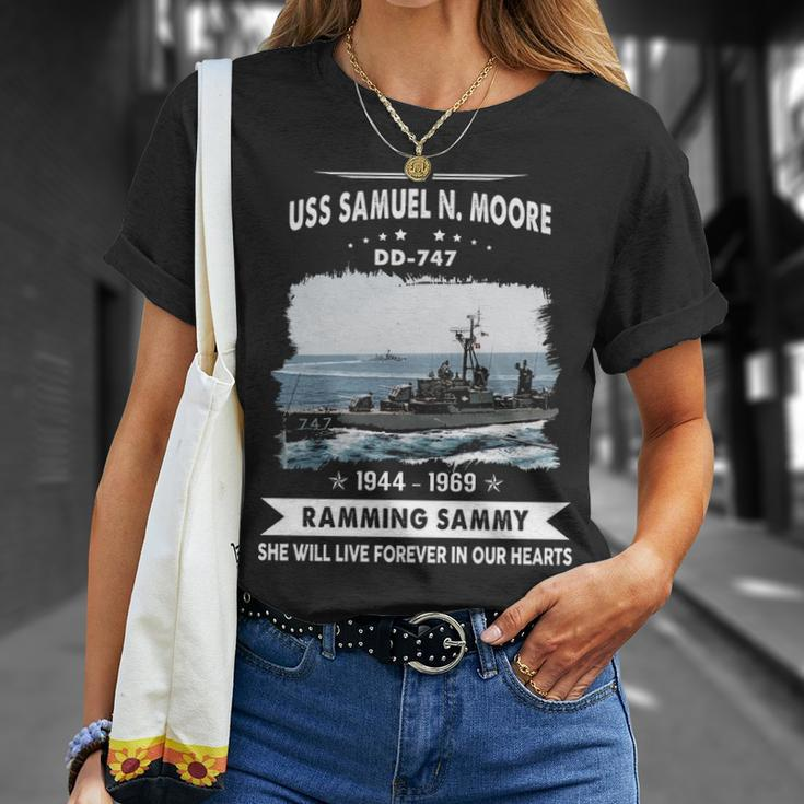Uss Samuel N Moore Dd Unisex T-Shirt Gifts for Her