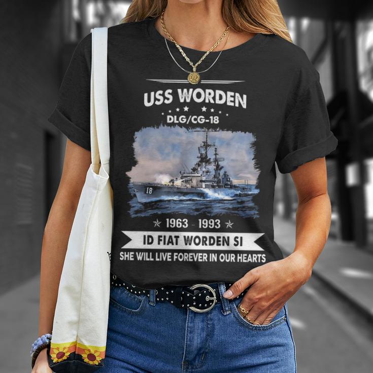 Uss Worden Dlg 18 Cg Unisex T-Shirt Gifts for Her