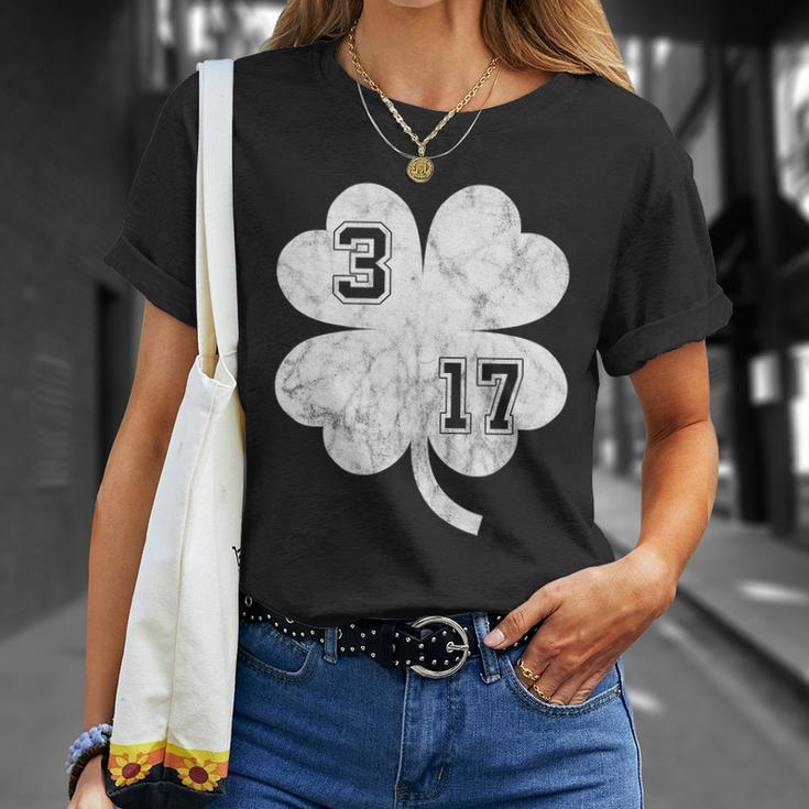 Vintage 317 Irish Clover Tshirt Unisex T-Shirt Gifts for Her