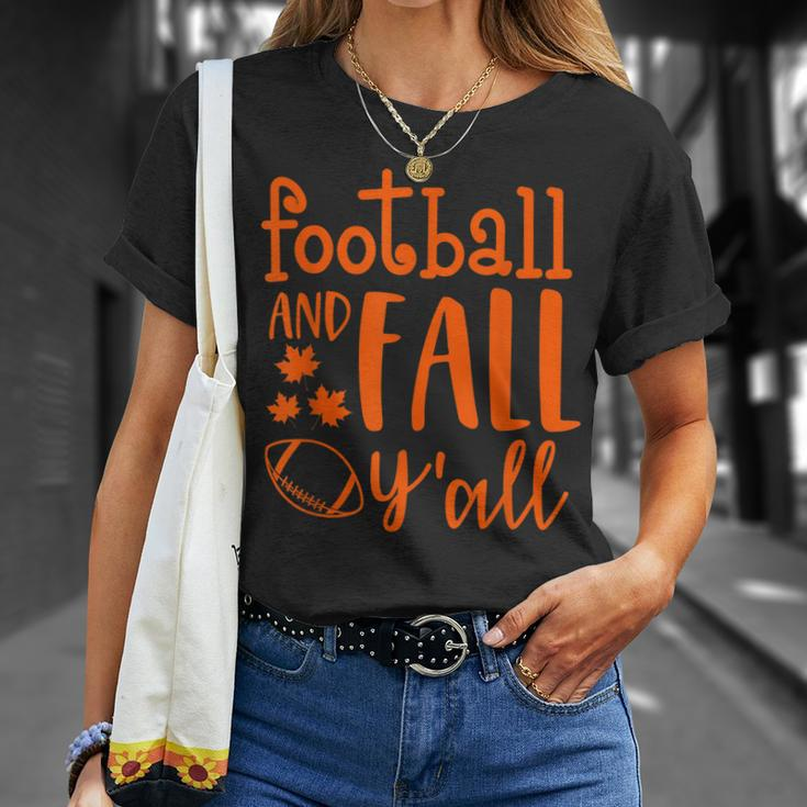 Vintage Fall Yall Halloween Funny Football And Fall Yall Unisex T-Shirt Gifts for Her