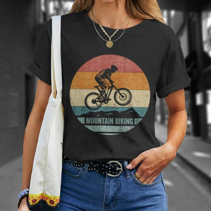 Vintage Retro Downhill Mountain Bike Mtb Mountain Biking Gift Unisex T-Shirt Gifts for Her