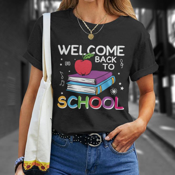 Welcome Back To School 1St Day 100 Days Of School Unisex T-Shirt Gifts for Her