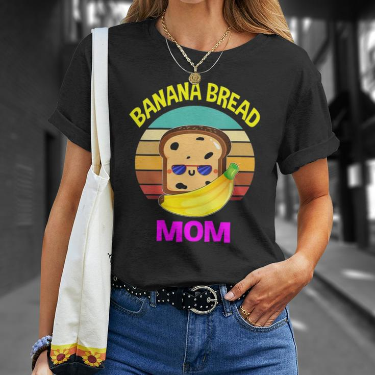 Womens Banana Bread Mom Lovers Food Vegan Gifts Mama Mothers Unisex T-Shirt Gifts for Her