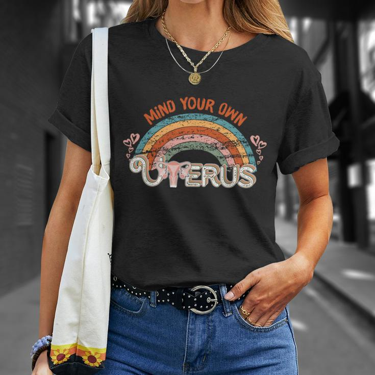 Womens Rights 1973 Pro Roe Vintage Mind You Own Uterus Unisex T-Shirt Gifts for Her