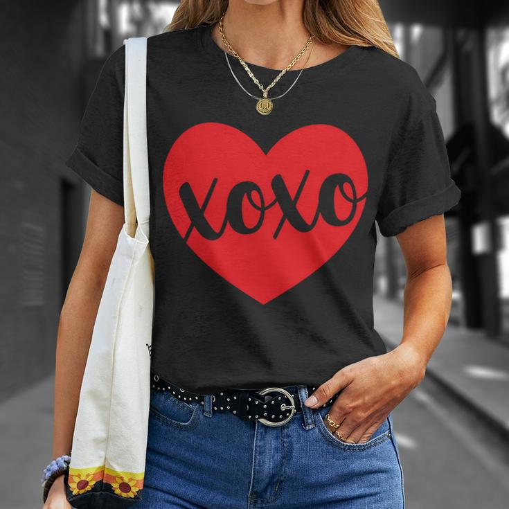 Xoxo Valentines Heart Unisex T-Shirt Gifts for Her
