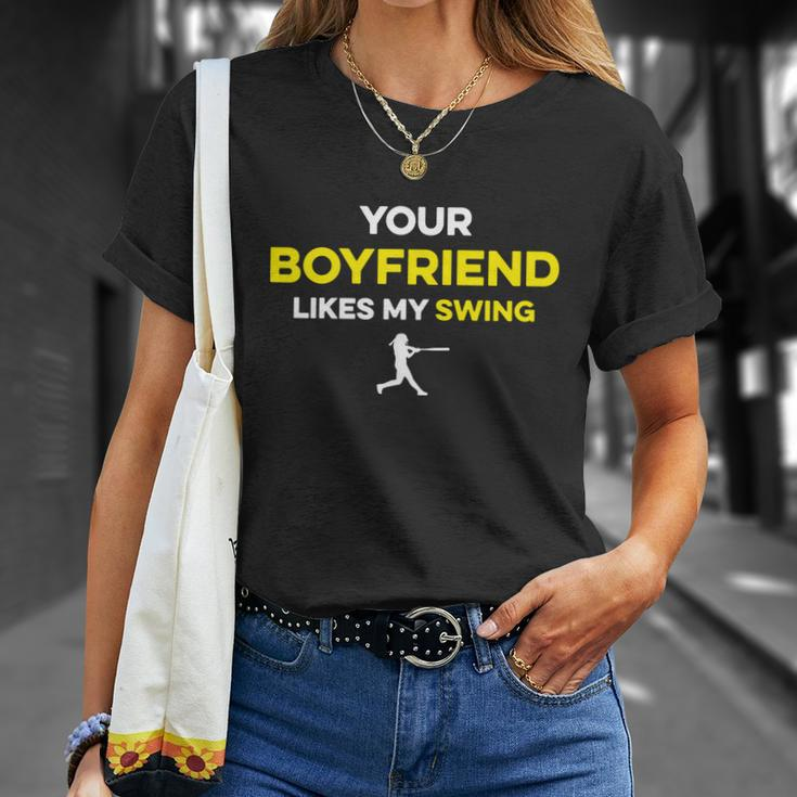 Your Boyfriend Likes My Swing Unisex T-Shirt Gifts for Her