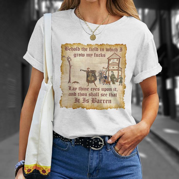 Behold The Field Medieval Dank Meme Unisex T-Shirt Gifts for Her