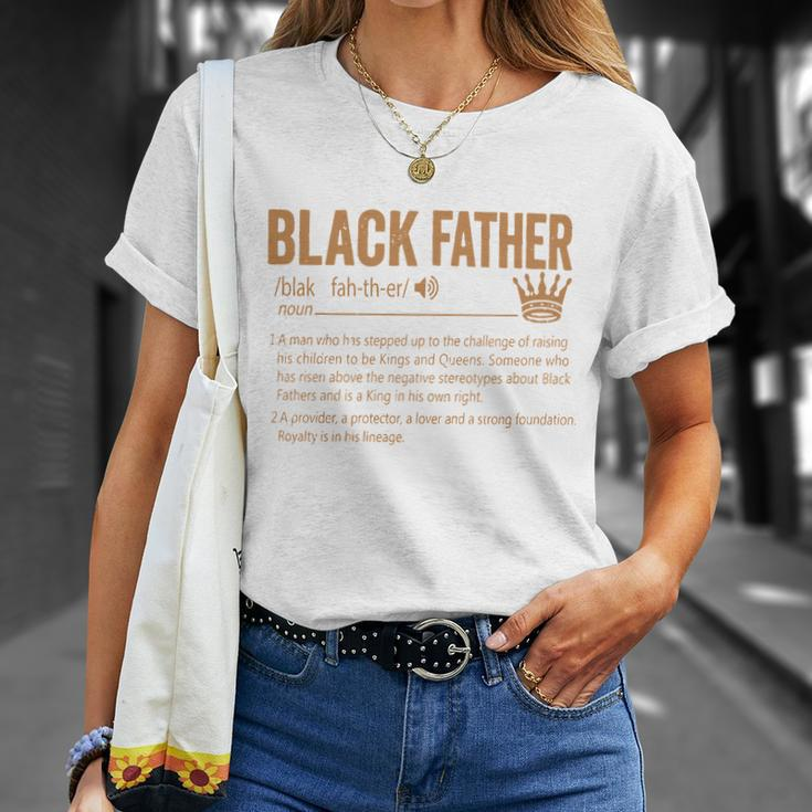 Black Father The Man The Myth The Legend Blackfather Dad Daddy Grandpa Grandfath Unisex T-Shirt Gifts for Her