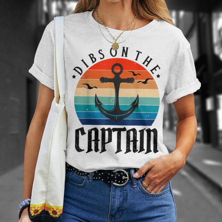 Captain Wife Dibs On The Captain V11 T-shirt Gifts for Her