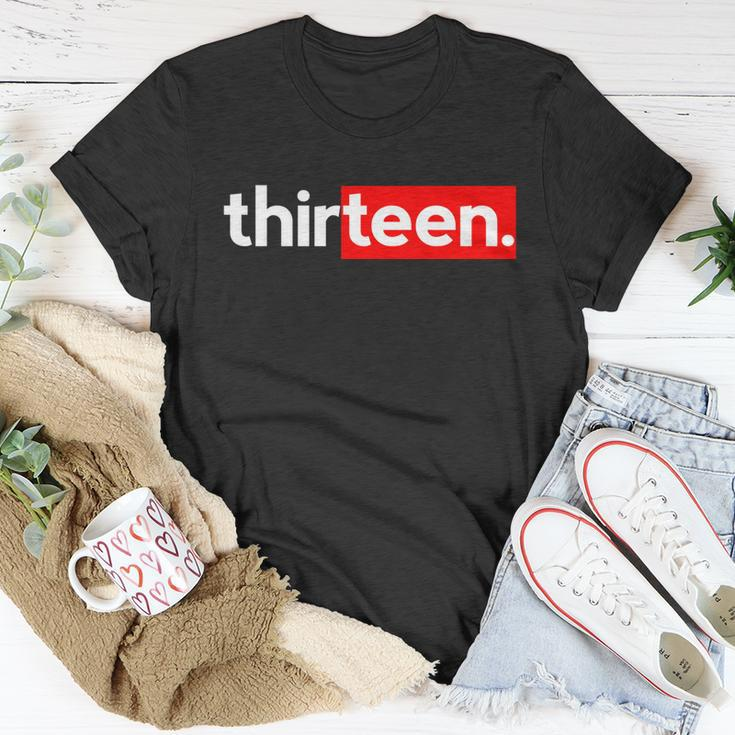 13Th Birthday For Boys Thirteen Him Age 13 Year Party Teen Cute Gift Unisex T-Shirt Unique Gifts