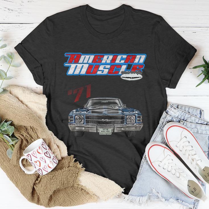 1971 ChevelleMuscle CarSs454Ss427Ss396HotrodDrag Race Unisex T-Shirt Unique Gifts