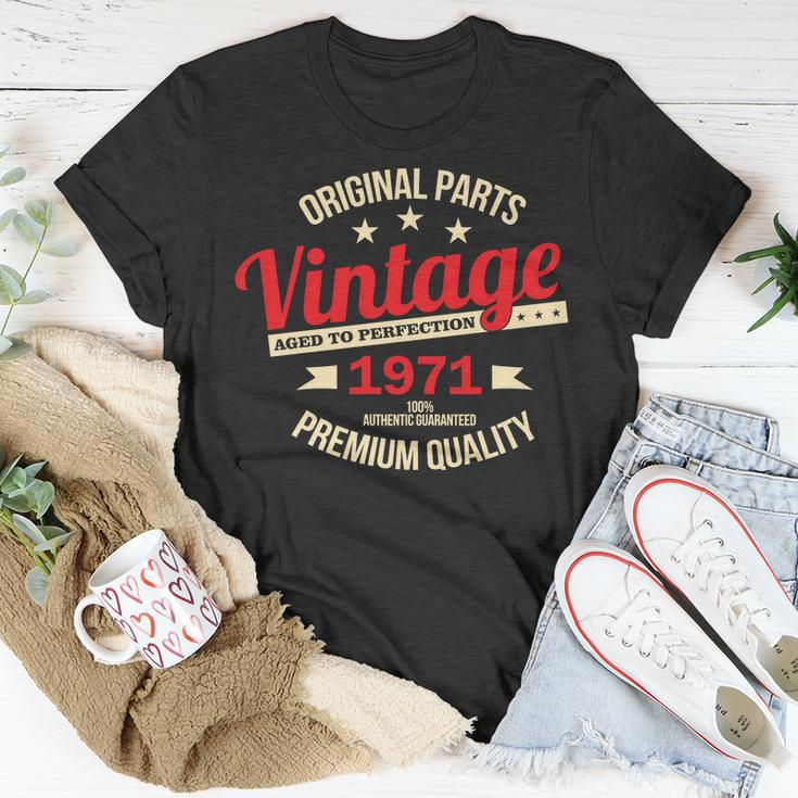 1971 Original Parts Vintage 50Th Birthday Tshirt Unisex T-Shirt Unique Gifts