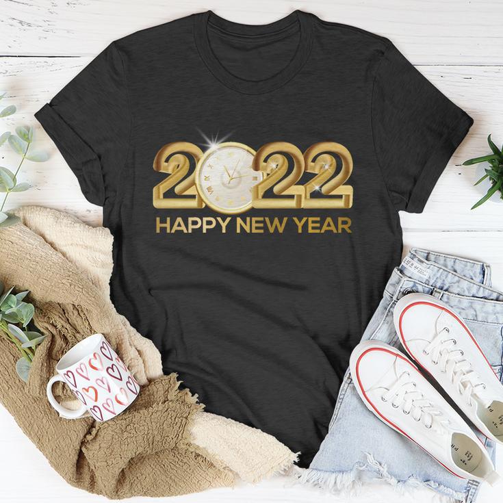 2022 Happy New Year Golden Logo Unisex T-Shirt Unique Gifts