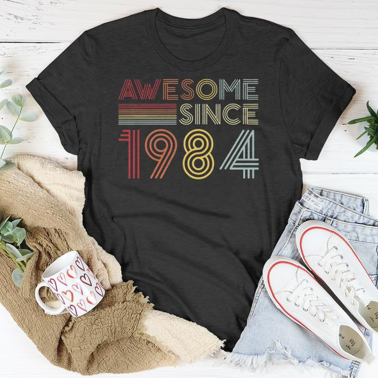 38Th Birthday 1984 Made In 1984 Awesome Since 1984 Birthday Gift Unisex T-Shirt Unique Gifts