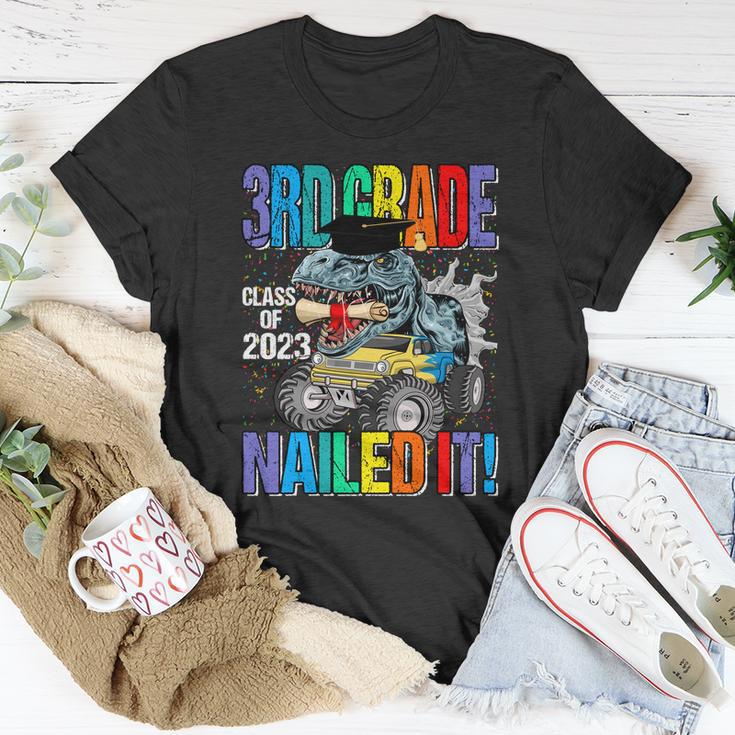 3Rd Grade Class Of 2023 Nailed It Monster Truck Dinosaur Cute Gift Unisex T-Shirt Unique Gifts