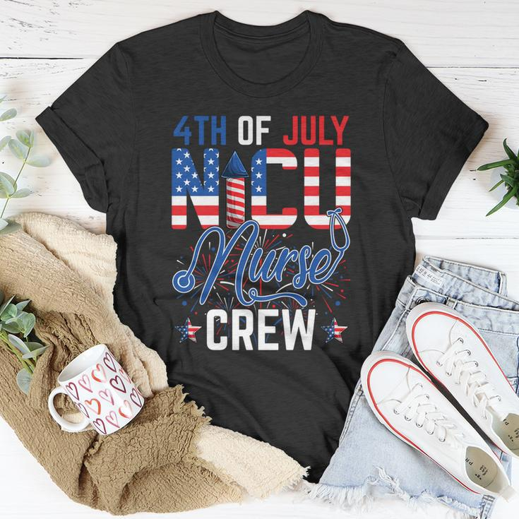4Th Of July Nicu Nurse Crew American Flag Independence Day Gift Unisex T-Shirt Unique Gifts