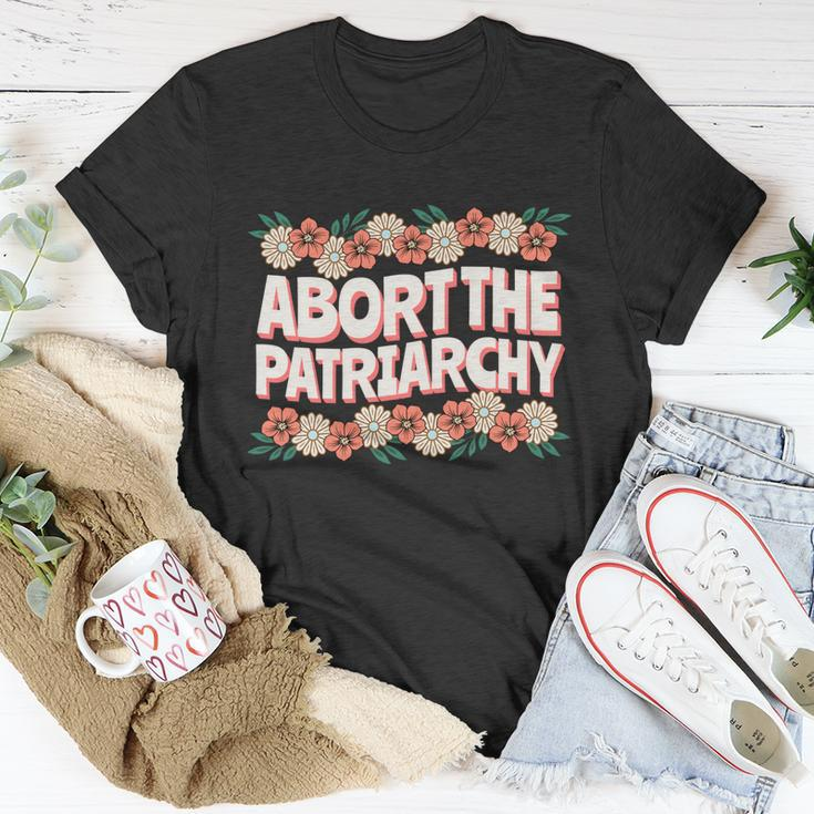 Abort The Patriarchy Vintage Feminism Reproduce Dignity Unisex T-Shirt Unique Gifts