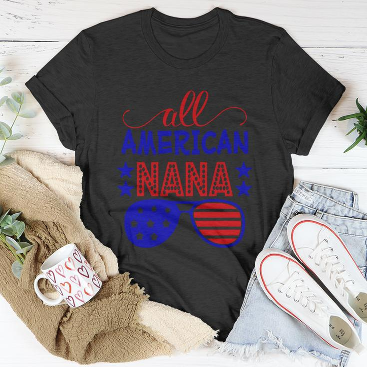 All American Nana Sunglasses 4Th Of July Independence Day Patriotic Unisex T-Shirt Unique Gifts