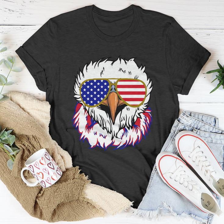 Bald Eagle With Mullet 4Th Of July American Flag Gift Unisex T-Shirt Unique Gifts