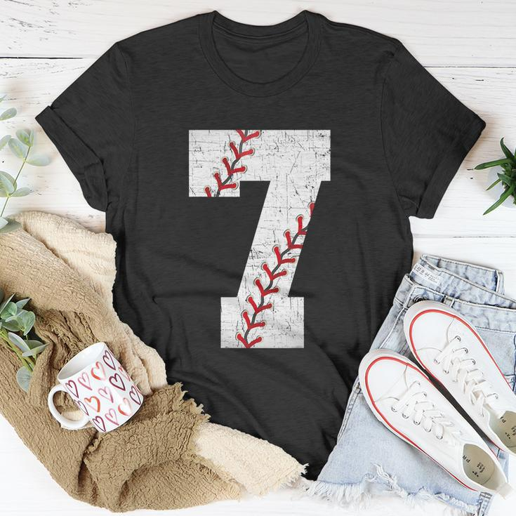 Baseball Softball Lover Seven Years Funy 7Th Birthday Boy Unisex T-Shirt Unique Gifts