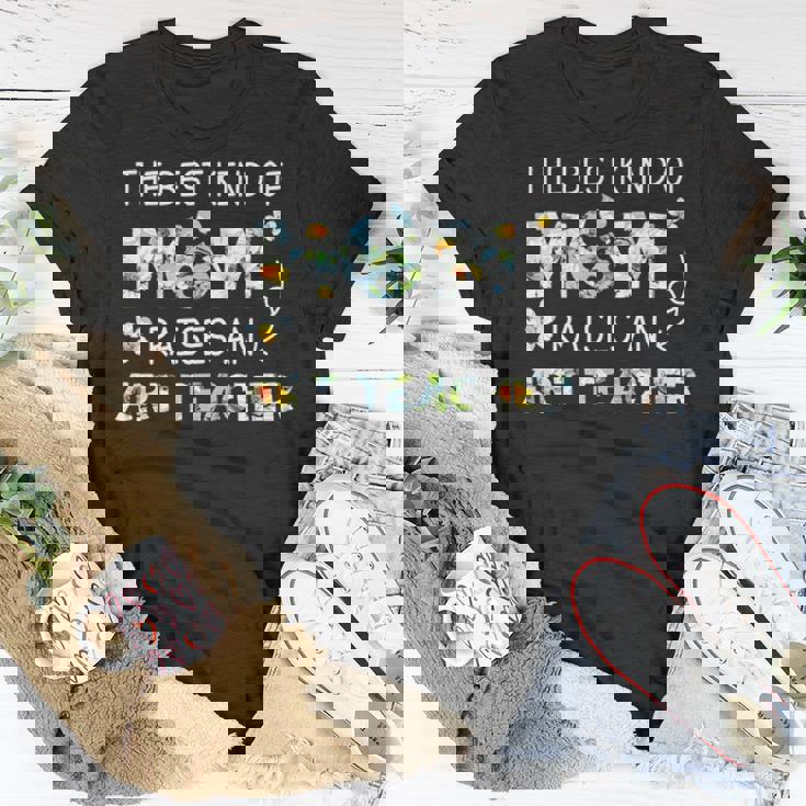 The Best Kind Of Mom Raises An Art Teacher T-shirt Personalized Gifts