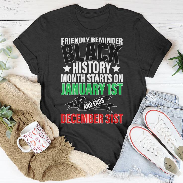 Black History Month All Year Long Unisex T-Shirt Unique Gifts