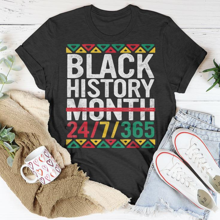 Black History Month 2022 Black History 247365 Melanin T-shirt Personalized Gifts