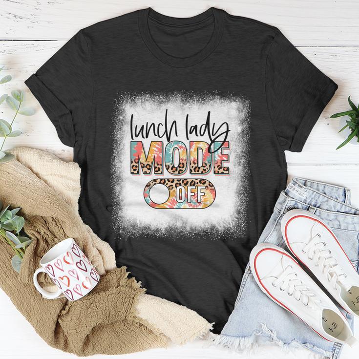 Bleached Lunch Lady Mode Off Leopard And Tie Dye Summer Meaningful Gift Unisex T-Shirt Unique Gifts