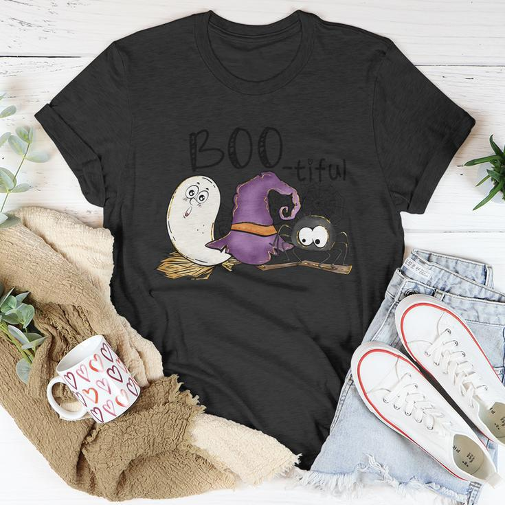 Boo Tiful Funny Halloween Quote V4 Unisex T-Shirt Unique Gifts