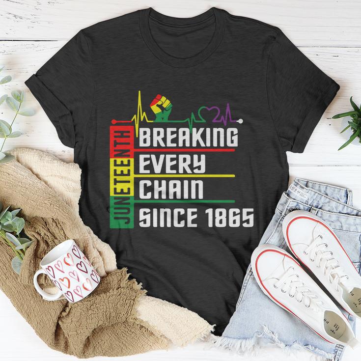 Breaking Every Chain Since 1865 Juneteenth Unisex T-Shirt Unique Gifts