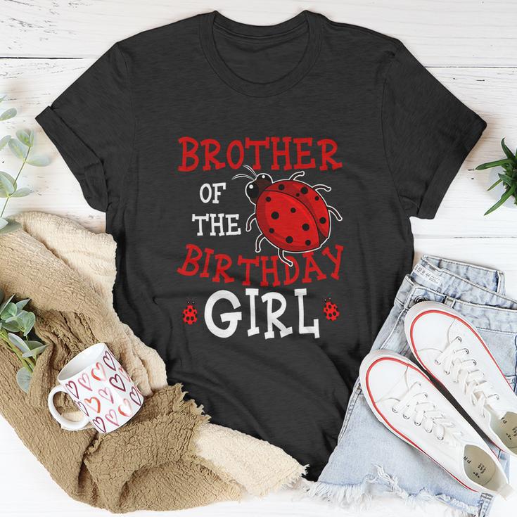 Brother Of The Birthday Girl Ladybug Bday Party Unisex T-Shirt Unique Gifts