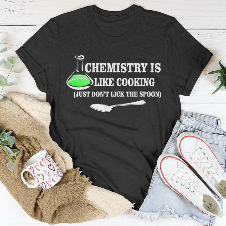 Chemistry Cooking Dont Lick The Spoon Tshirt Unisex T-Shirt Unique Gifts
