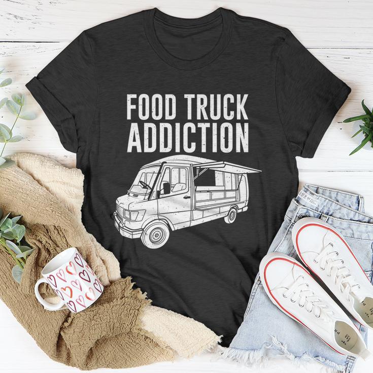 Cool Food Truck Gift Funny Food Truck Addiction Gift Unisex T-Shirt Unique Gifts