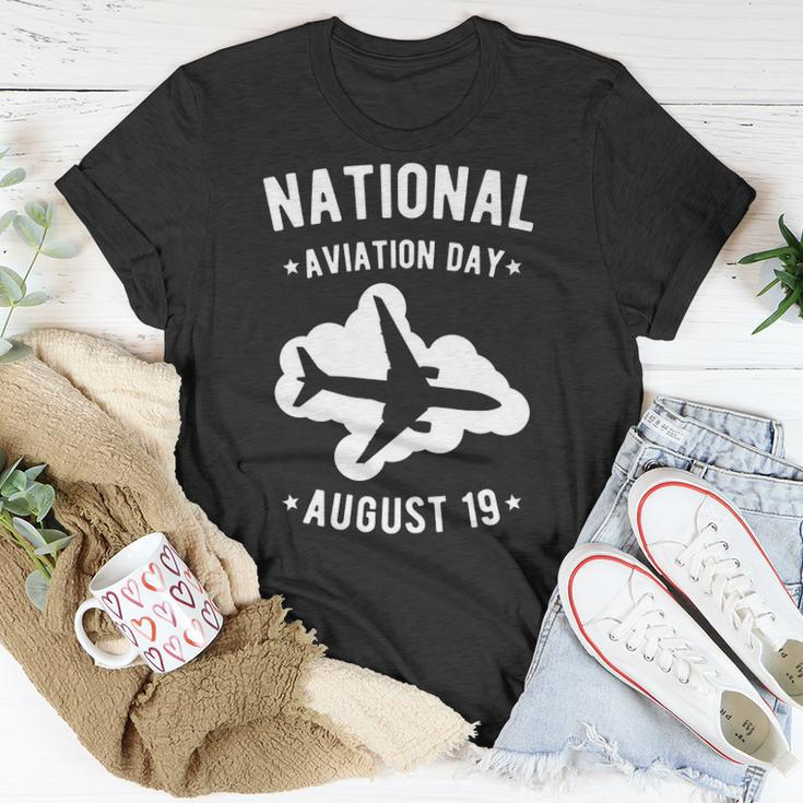 Cool Public Holidays Shirt - Flight Airplane Print Tee Gift Unisex T-Shirt Unique Gifts