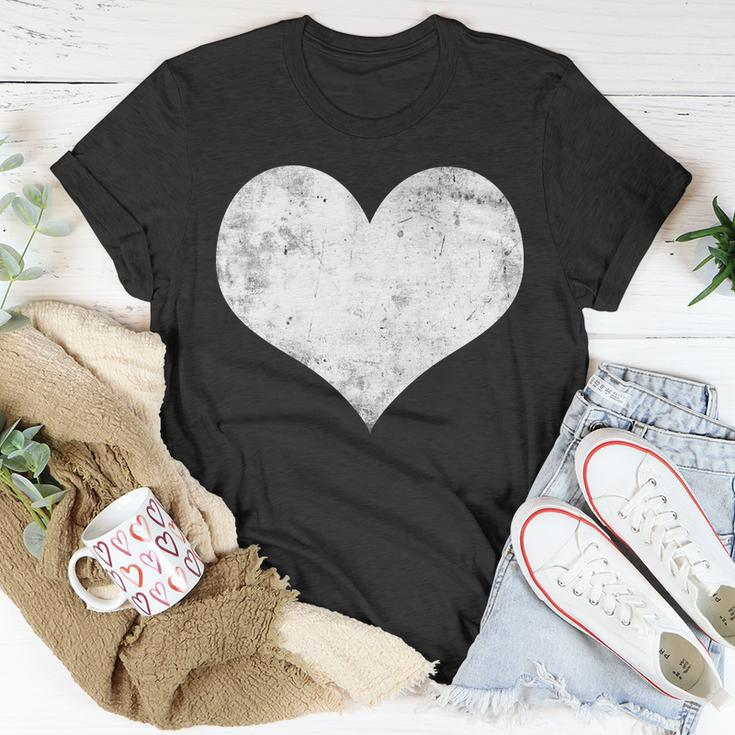 Cute Heart Valentines Day Vintage Distressed Unisex T-Shirt Unique Gifts