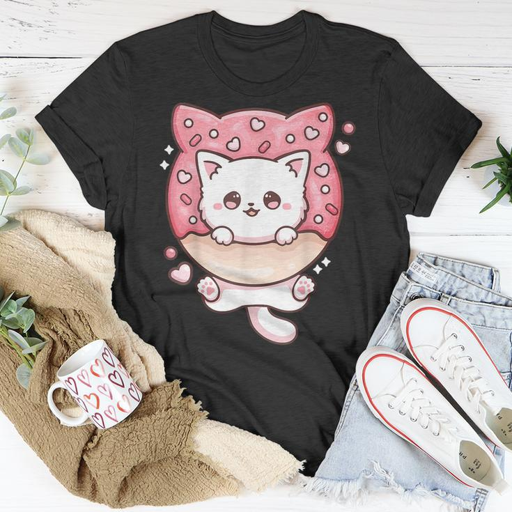 Cute Kawaii Cats Donut Anime Lover Otaku Cats Japanese T-shirt Personalized Gifts