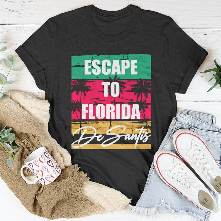 Desantis Escape To Florida Gift Unisex T-Shirt Unique Gifts