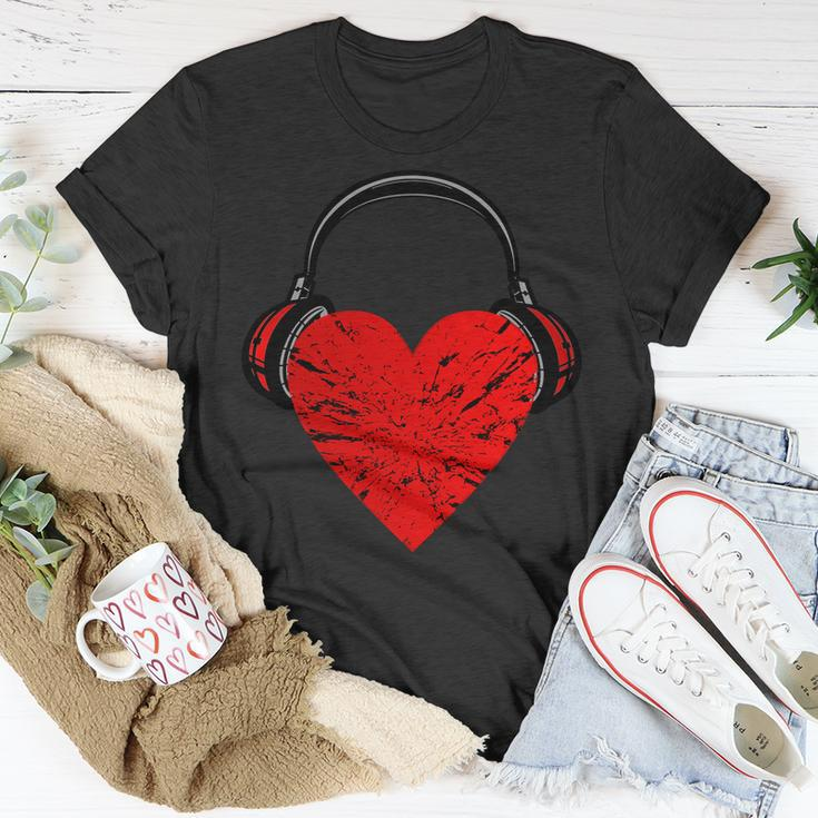 Dj Heart Music Unisex T-Shirt Unique Gifts