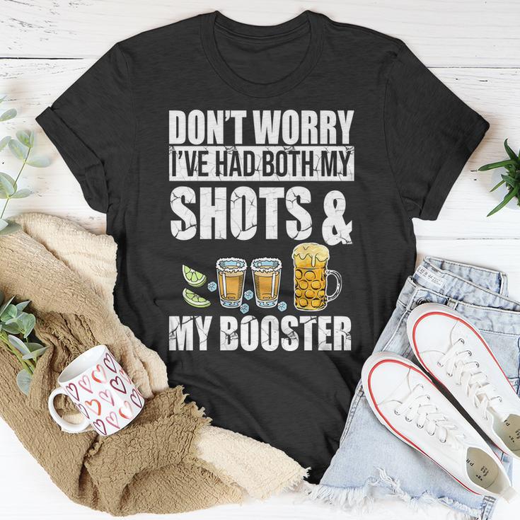 Dont Worry Had Both My Shots And Booster Funny Tshirt Unisex T-Shirt Unique Gifts