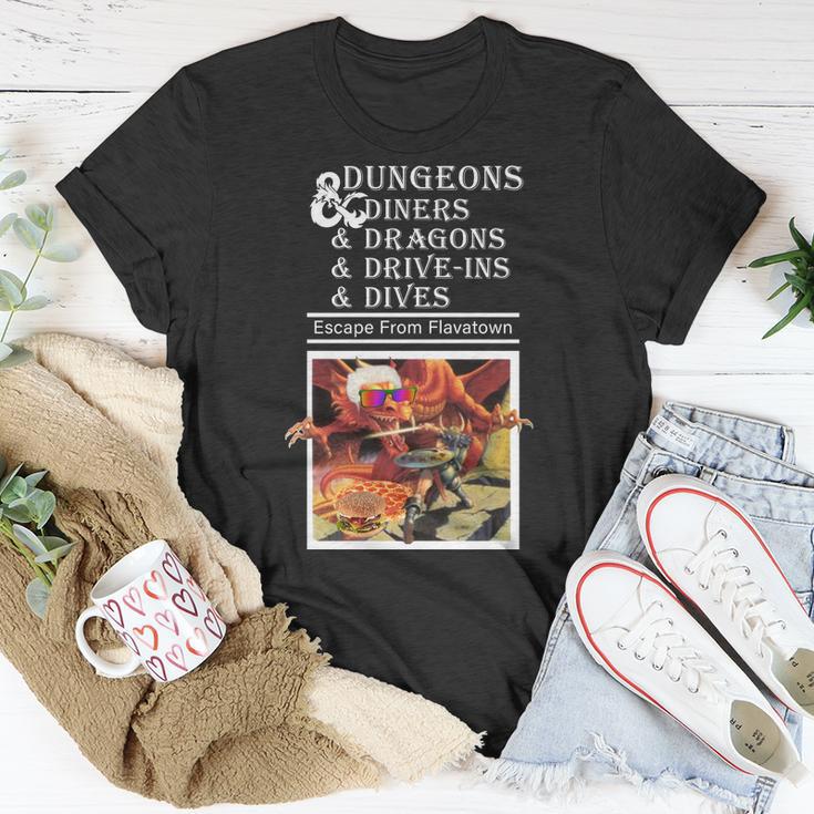 Dungeons & Diners & Dragons & Drive-Ins & Dives Tshirt Unisex T-Shirt Unique Gifts