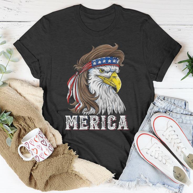 Eagle Mullet 4Th Of July Usa American Flag Merica Gift V5 Unisex T-Shirt Unique Gifts