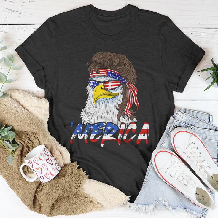 Eagle Mullet Merica 4Th Of July Usa American Flag Patriotic Gift Unisex T-Shirt Unique Gifts