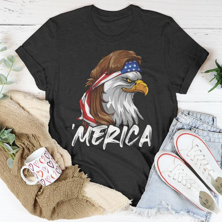 Eagle Mullet Merica 4Th Of July Usa American Flag Patriotic Great Gift Unisex T-Shirt Unique Gifts