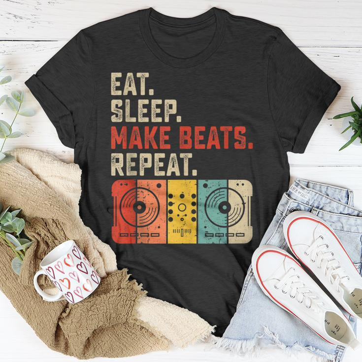 Eat Sleep Make Beats Beat Makers Music Producer Mens Dj Dad Unisex T-Shirt Funny Gifts