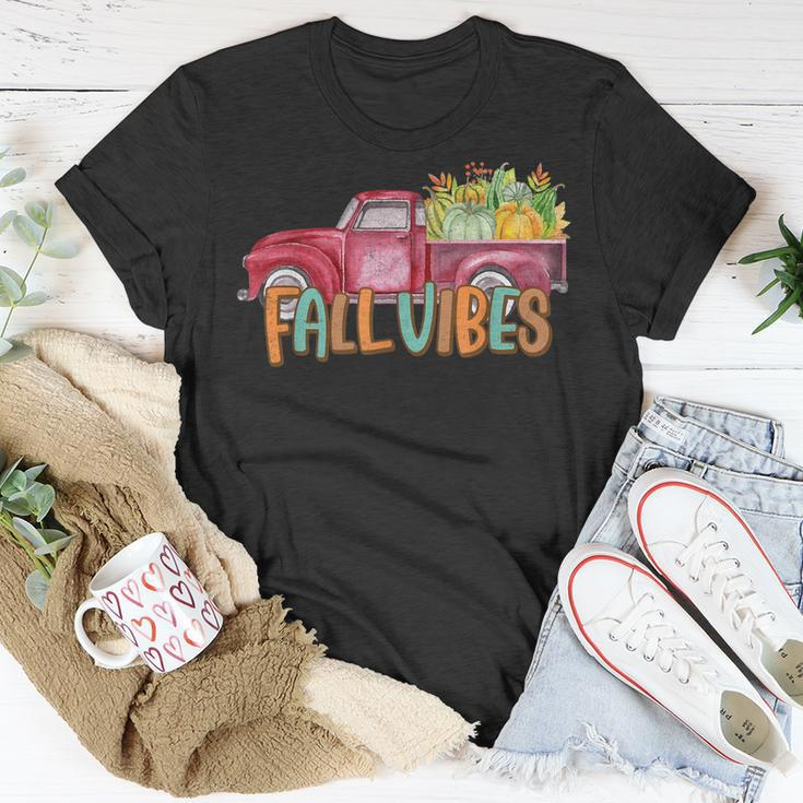 Fall Vibes Old School Truck Full Of Pumpkins And Fall Colors T-shirt Personalized Gifts