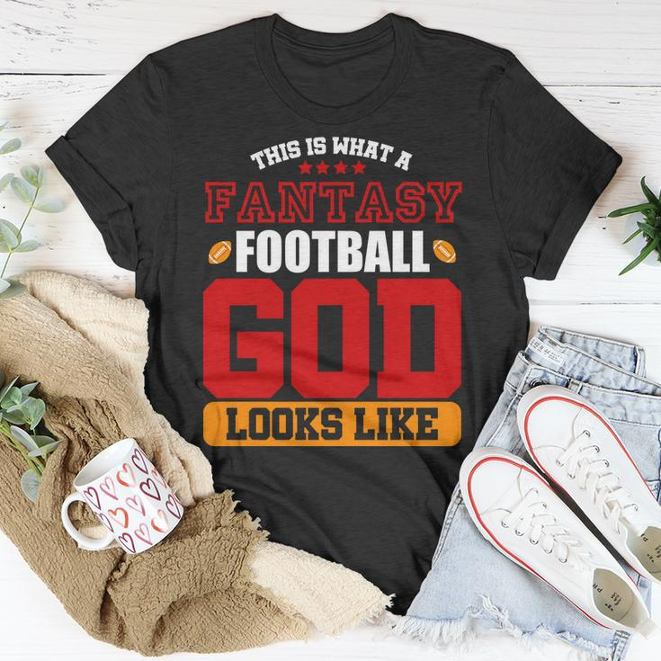 Fantasy Football God Tshirt Unisex T-Shirt Unique Gifts