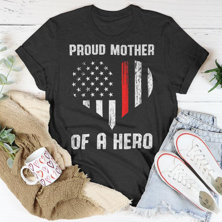 Firefighter Proud Mother Of A Firefighter Unisex T-Shirt Funny Gifts